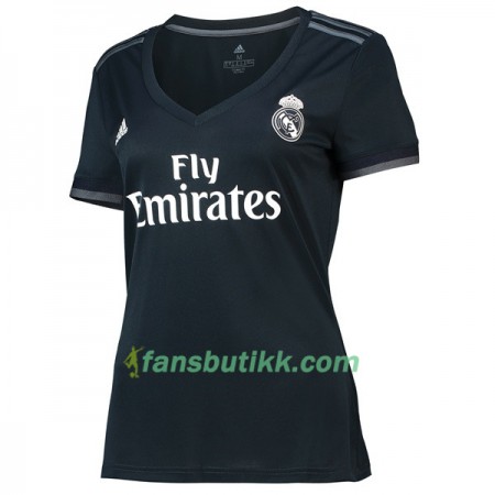Fotballdrakt Real Madrid Dame Bortetrøye 2018-2019 Kortermet